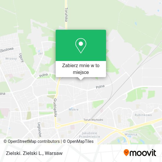 Mapa Zielski. Zielski L.