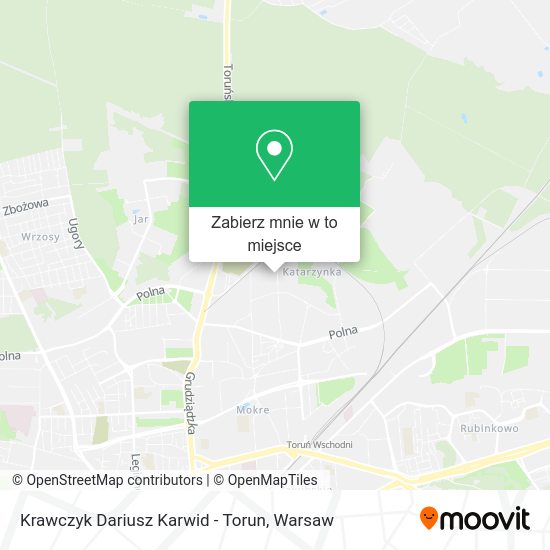 Mapa Krawczyk Dariusz Karwid - Torun