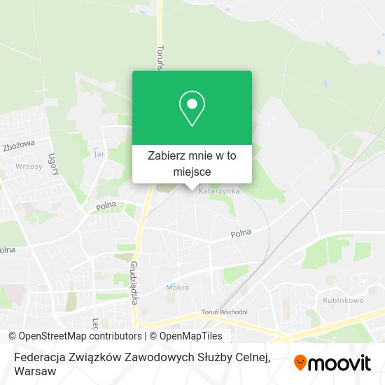 Mapa Federacja Związków Zawodowych Służby Celnej