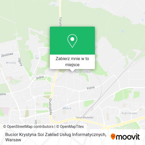 Mapa Bucior Krystyna Soi Zakład Usług Informatycznych