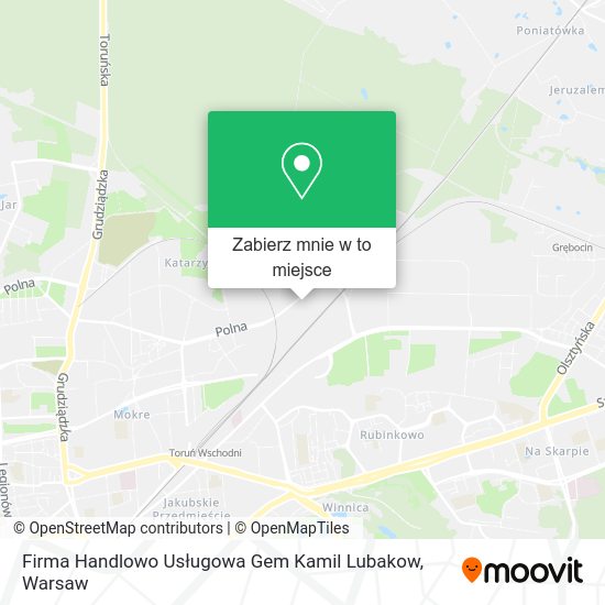 Mapa Firma Handlowo Usługowa Gem Kamil Lubakow