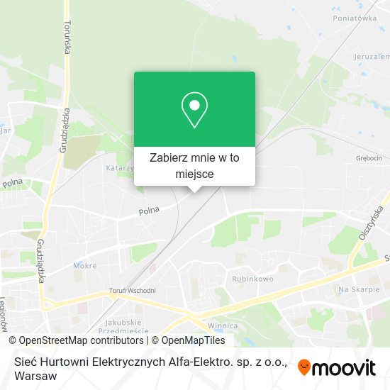 Mapa Sieć Hurtowni Elektrycznych Alfa-Elektro. sp. z o.o.