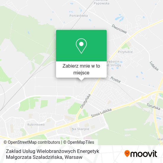 Mapa Zakład Usług Wielobranżowych Energetyk Małgorzata Szaładzińska