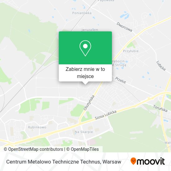 Mapa Centrum Metalowo Techniczne Technus