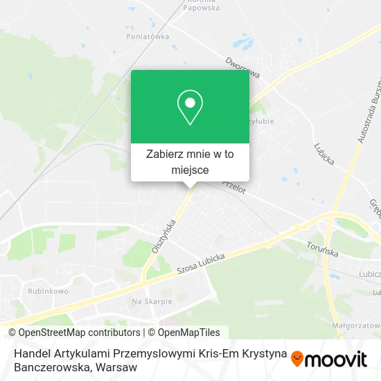 Mapa Handel Artykulami Przemyslowymi Kris-Em Krystyna Banczerowska