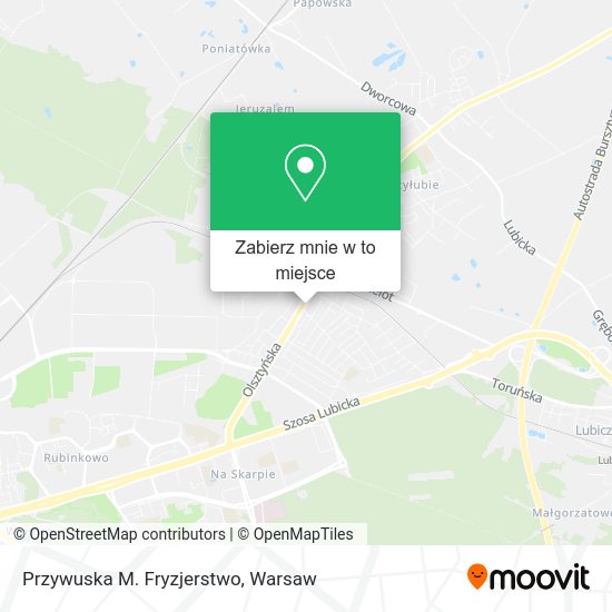 Mapa Przywuska M. Fryzjerstwo