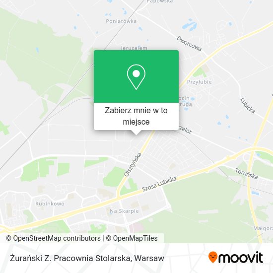 Mapa Żurański Z. Pracownia Stolarska