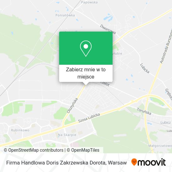 Mapa Firma Handlowa Doris Zakrzewska Dorota