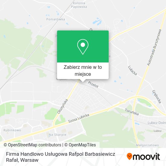 Mapa Firma Handlowo Usługowa Rafpol Barbasiewicz Rafał