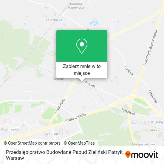 Mapa Przedsiębiorstwo Budowlane Pabud Zieliński Patryk