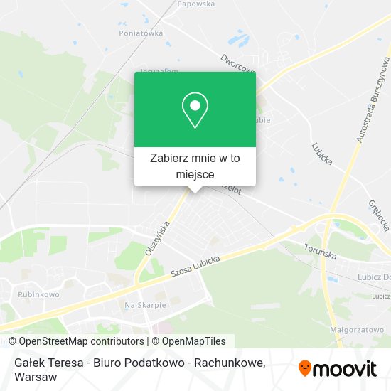 Mapa Gałek Teresa - Biuro Podatkowo - Rachunkowe