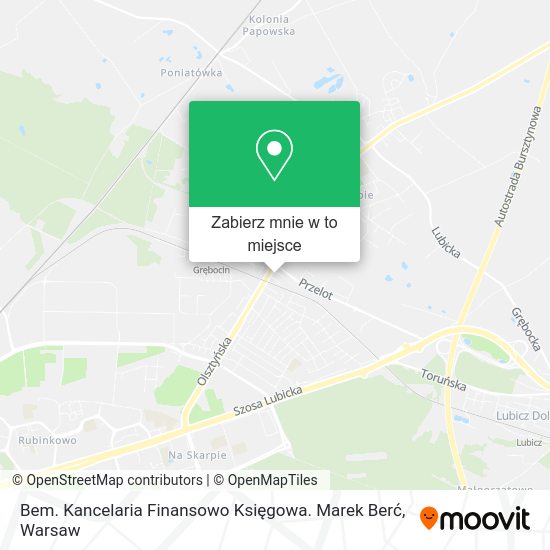 Mapa Bem. Kancelaria Finansowo Księgowa. Marek Berć