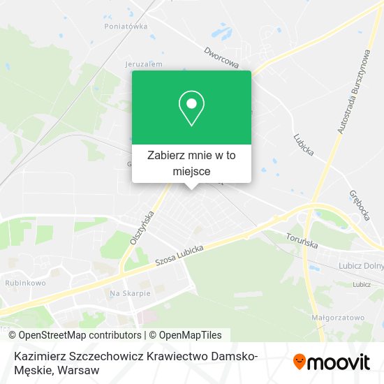 Mapa Kazimierz Szczechowicz Krawiectwo Damsko-Męskie