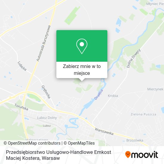 Mapa Przedsiębiorstwo Usługowo-Handlowe Emkost Maciej Kostera