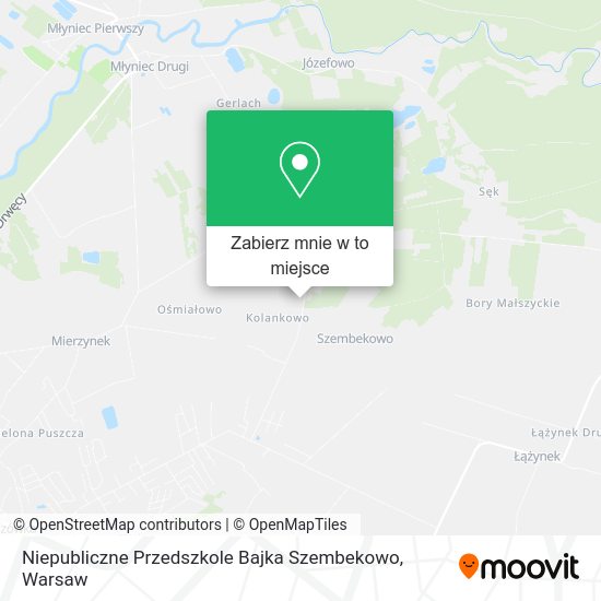 Mapa Niepubliczne Przedszkole Bajka Szembekowo