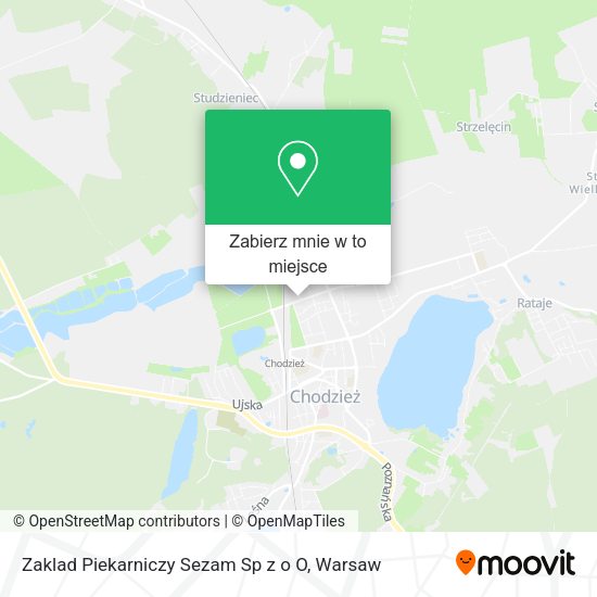 Mapa Zaklad Piekarniczy Sezam Sp z o O