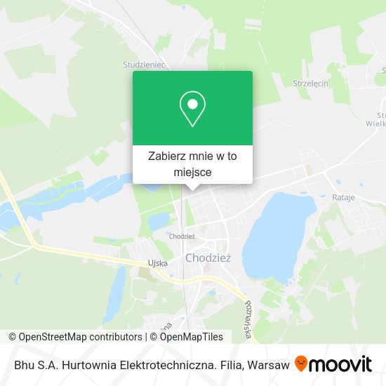 Mapa Bhu S.A. Hurtownia Elektrotechniczna. Filia