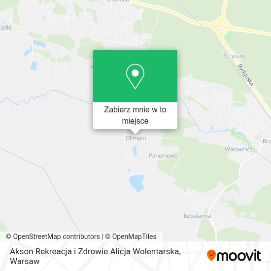 Mapa Akson Rekreacja i Zdrowie Alicja Wolentarska