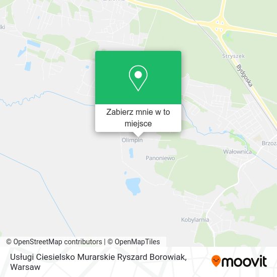 Mapa Usługi Ciesielsko Murarskie Ryszard Borowiak