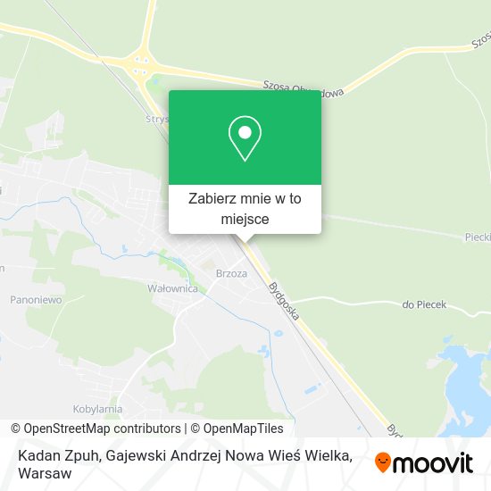 Mapa Kadan Zpuh, Gajewski Andrzej Nowa Wieś Wielka