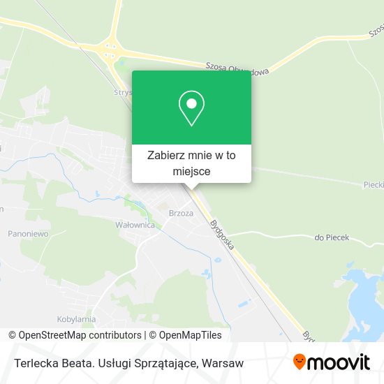 Mapa Terlecka Beata. Usługi Sprzątające