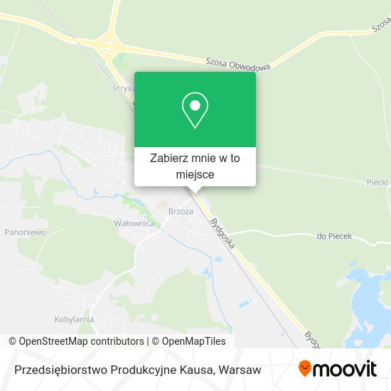 Mapa Przedsiębiorstwo Produkcyjne Kausa