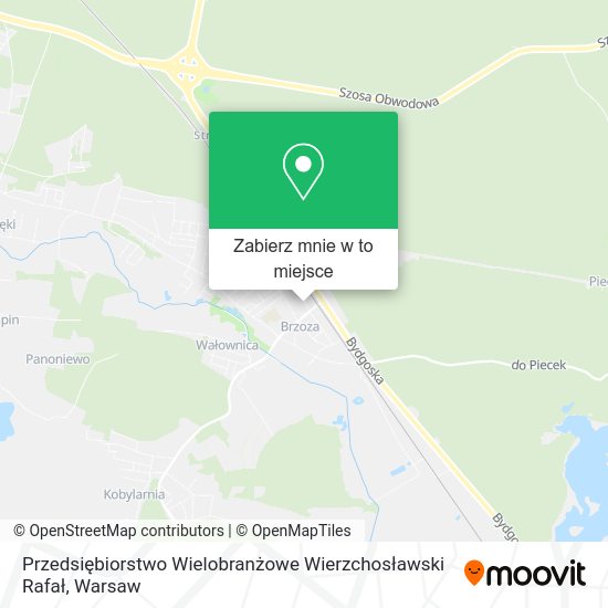 Mapa Przedsiębiorstwo Wielobranżowe Wierzchosławski Rafał