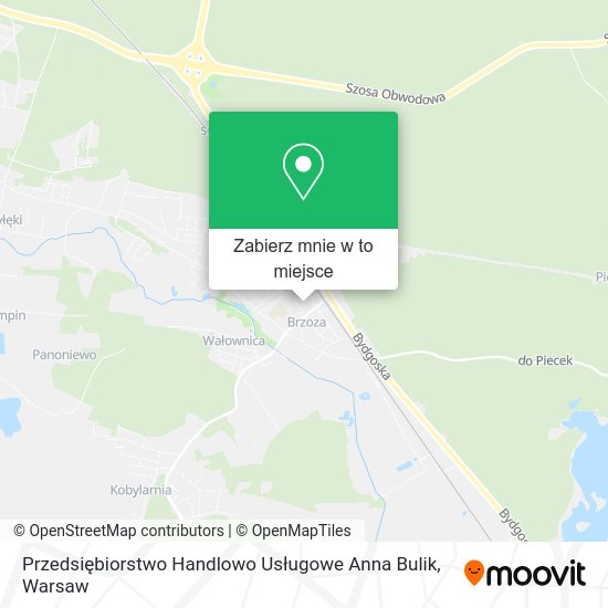 Mapa Przedsiębiorstwo Handlowo Usługowe Anna Bulik