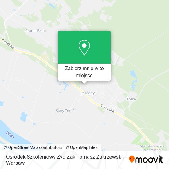 Mapa Ośrodek Szkoleniowy Zyg Zak Tomasz Zakrzewski