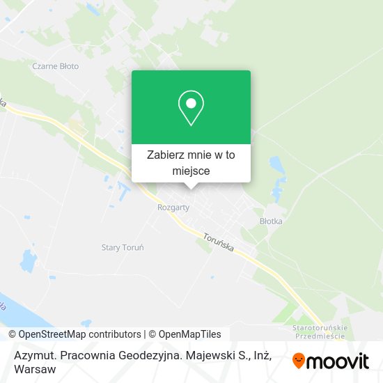 Mapa Azymut. Pracownia Geodezyjna. Majewski S., Inż