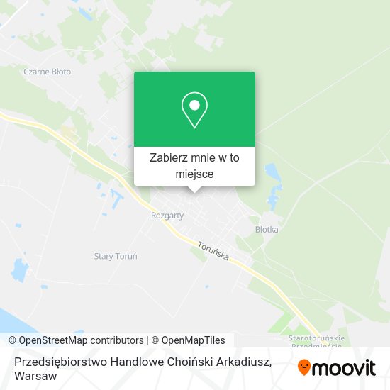 Mapa Przedsiębiorstwo Handlowe Choiński Arkadiusz