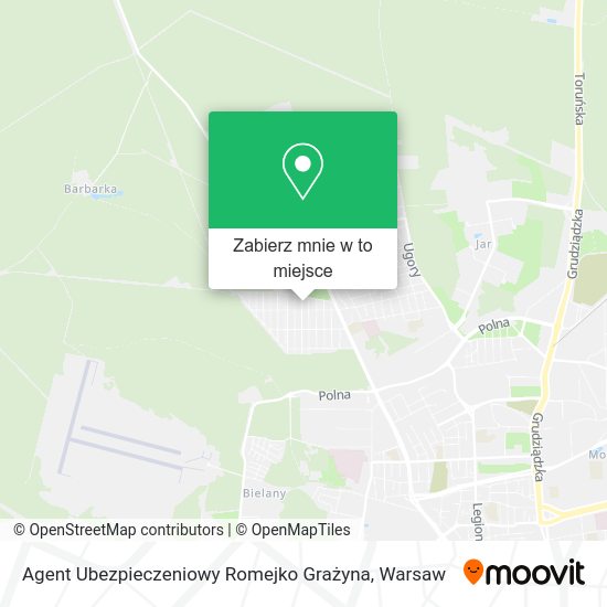 Mapa Agent Ubezpieczeniowy Romejko Grażyna