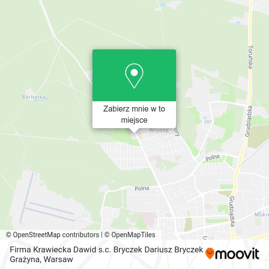 Mapa Firma Krawiecka Dawid s.c. Bryczek Dariusz Bryczek Grażyna