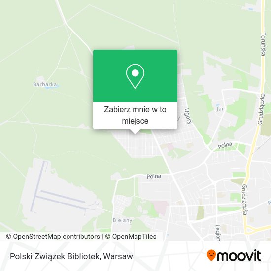 Mapa Polski Związek Bibliotek