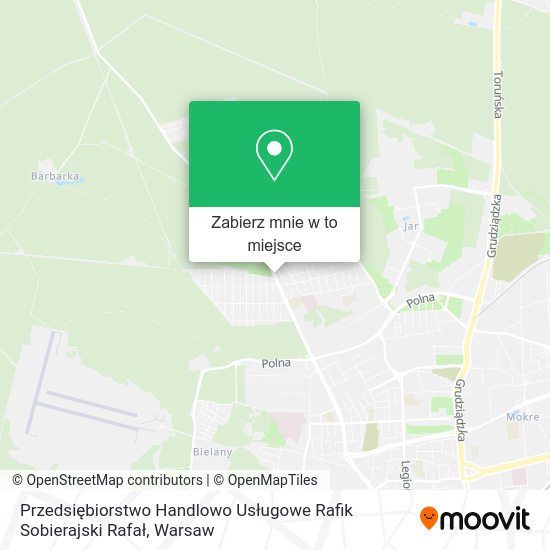 Mapa Przedsiębiorstwo Handlowo Usługowe Rafik Sobierajski Rafał