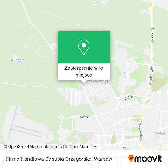 Mapa Firma Handlowa Danusia Grzegorska