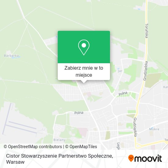 Mapa Cistor Stowarzyszenie Partnerstwo Społeczne