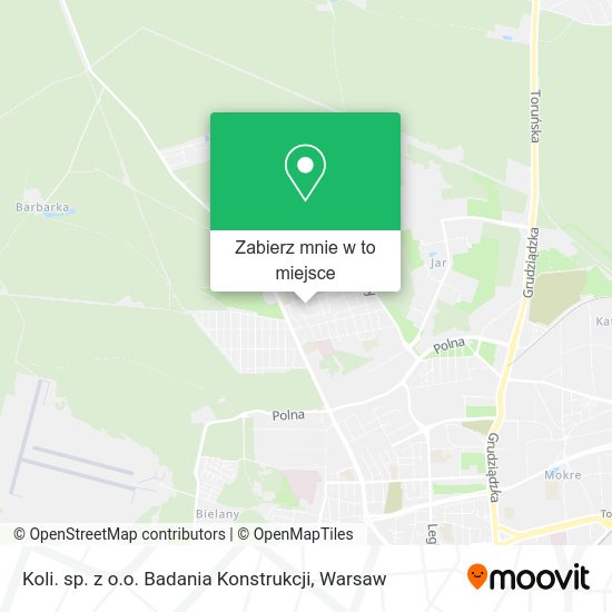 Mapa Koli. sp. z o.o. Badania Konstrukcji