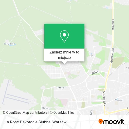 Mapa La Rosę Dekoracje Ślubne