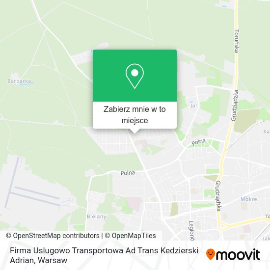 Mapa Firma Uslugowo Transportowa Ad Trans Kedzierski Adrian