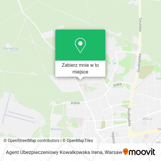 Mapa Agent Ubezpieczeniowy Kowalkowska Irena