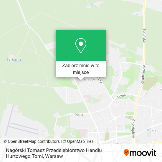 Mapa Nagórski Tomasz Przedsiębiorstwo Handlu Hurtowego Tomi