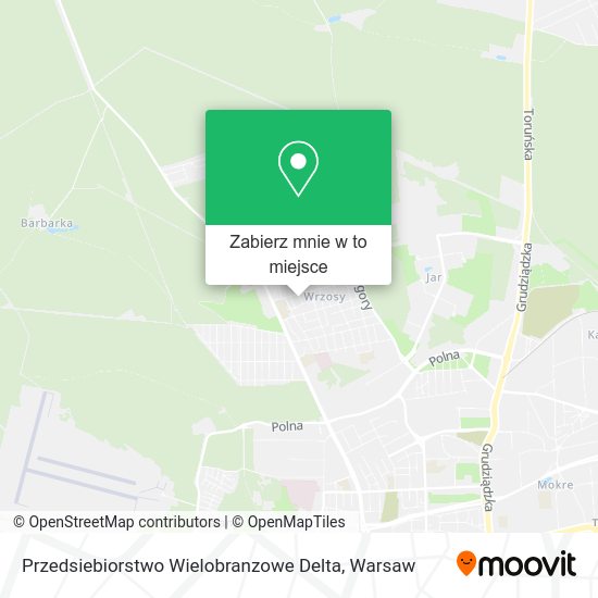 Mapa Przedsiebiorstwo Wielobranzowe Delta