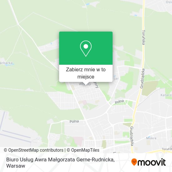 Mapa Biuro Usług Awra Małgorzata Gerne-Rudnicka