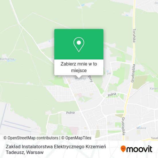 Mapa Zakład Instalatorstwa Elektrycznego Krzemień Tadeusz