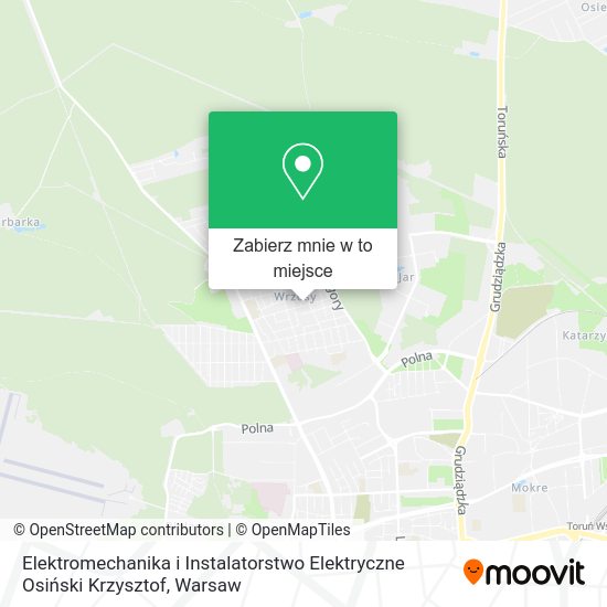 Mapa Elektromechanika i Instalatorstwo Elektryczne Osiński Krzysztof