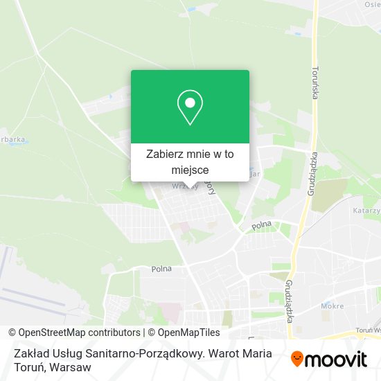 Mapa Zakład Usług Sanitarno-Porządkowy. Warot Maria Toruń