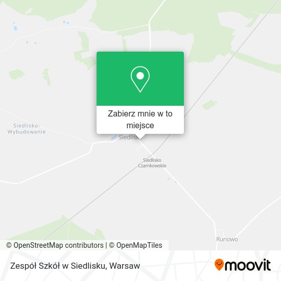 Mapa Zespół Szkół w Siedlisku