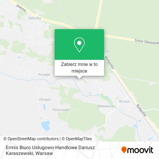 Mapa Ermis Biuro Usługowo-Handlowe Dariusz Karaszewski