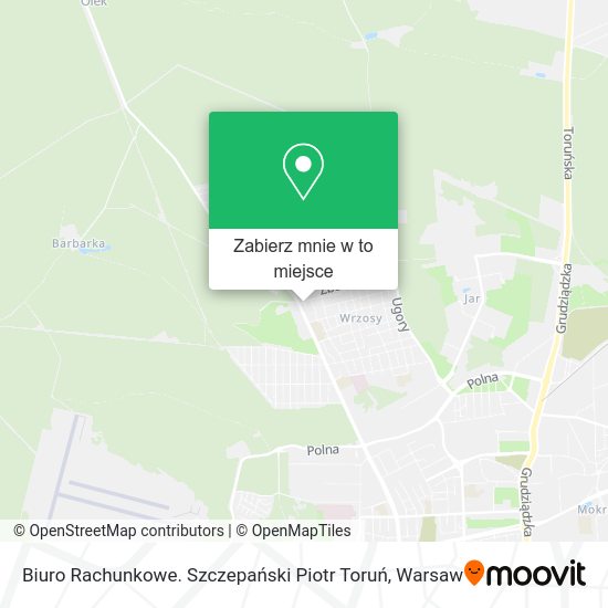 Mapa Biuro Rachunkowe. Szczepański Piotr Toruń